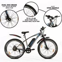electric-cycle-with-front-suspension-dual-disc-brake