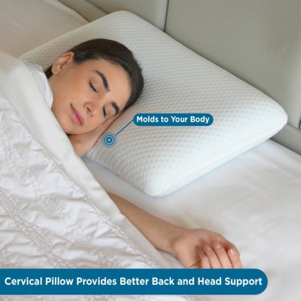 Plush memory foam outlet pillow