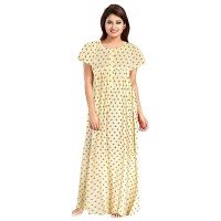 womens-soft-pure-cotton-half-sleeve-nighties-set-of-3-creamyellowbrown-free-size