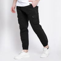 mens-black-cargo-joggers