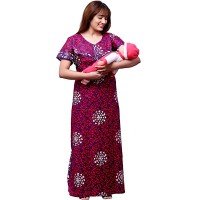womens-maternity-feeding-nighty-set-of-3-pinkbluegreen-free-size