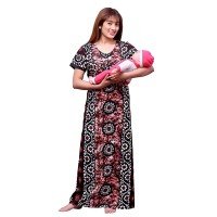 womens-maternity-feeding-nighty-set-of-3bluebrownpurple-free-size