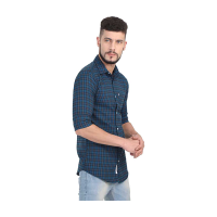 men-checkered-casual-button-down-shirt