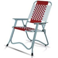 foldable-stripe-chair-with-arm-rest-red