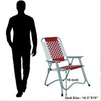 foldable-stripe-chair-with-arm-rest-red