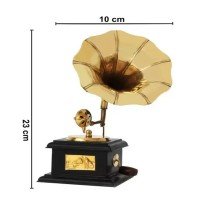 antique-handmade-vintage-dummy-gramophone-decorative-showpiece-23-cm-brass-gold