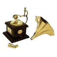 antique-handmade-vintage-dummy-gramophone-decorative-showpiece-23-cm-brass-gold
