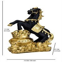 kaprila-craft-horse-statue-decorative-showpiece-black-gold