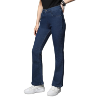 womens-boot-leg-mid-rise-dark-blue-jeans