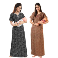 womens-maternitynursing-nighty-maxi-night-dress-pack-of-2-free-size-grey-brown