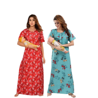 womens-maternitynursing-nighty-maxi-night-dress-pack-of-2-free-size-red-brown