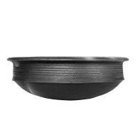 clay-combo-curry-potm-rice-pots-combo-2pcs-deep-burned-black-with-free-ash-powder