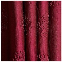 soft-tree-punch-door-curtain-set-of-2-9-feet-red