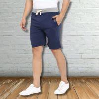 mens-knee-length-bermuda-shorts-brand-copy-100-fine-cotton-navy-blue