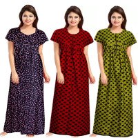 womens-soft-pure-cotton-half-sleeve-nighties-set-of-3-blueredgreen-free-size