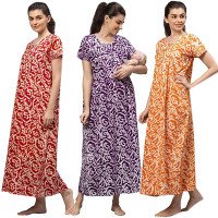 womens-maternity-feeding-nighty-set-of-3-redpurpleorange-free-size