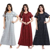 womens-maternity-feeding-nighty-set-of-3-whitemaroonblack-free-size