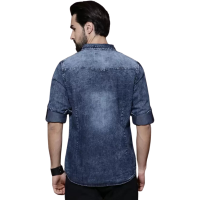 mens-blue-slim-fit-faded-casual-denim-shirt