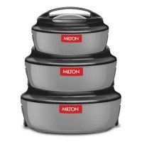 MILTON Ernesto Inner Steel Jr. Casserole Set of 3 (420 ml, 850 ml, 1.43 Litres)