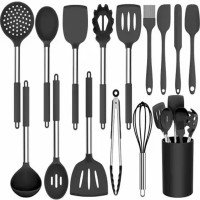 BeeDuck Silicone Kitchen Utensils Cooking Set of 12PCS