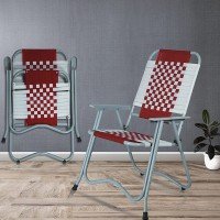 foldable-stripe-chair-with-arm-rest-red