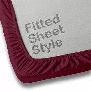 Waterproof Mattress Cover  (Maroon)
