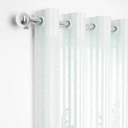 Elegant Transparent Door Curtain (Set Of 3, 9 Feet , White)