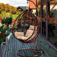 single-seater-iron-frame-swing-chair-brown-beige