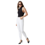 Women's White High Rise Ankle Length Skinny jeans