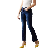 women-bootcut-faded-dark-blue-mid-rise-jeans
