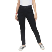 Women's Black High Rise Ankle Length Skinny jeans