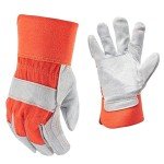 Palm Leather Gloves (Orange)