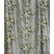 Long crush printed Door Curtain (Set Of 3, 9 feet, Grey)