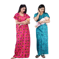 womens-maternitynursing-nighty-maxi-night-dress-pack-of-2-free-size-blue-pink