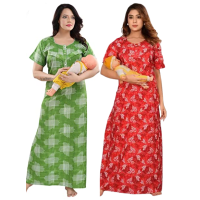 womens-maternitynursing-nighty-maxi-night-dress-pack-of-2-free-size-red-green