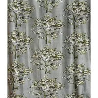 Long crush printed Door Curtain (Set Of 4, 7 feet, Grey)