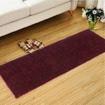 Anti-Skid Gel Backing Microfiber Runner  Maroon