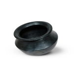 rice-clay-pot-deep-burned-black-small-with-free-ash-powder