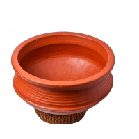 deep-curved-curry-clay-pot-traditional-brown-finish-small-with-free-ash-powder