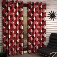 knitting-door-curtain-set-of-4-7-feet-maroon