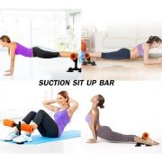 Fitness Equipments (Combo of 4- S shaped Push Up Bar, Tummy Trimmer, Suction Sit Up Bar, Abs Double Wheel Roller)