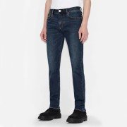 Men Blue Pattern Skinny Fit Jeans