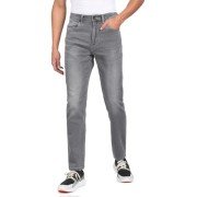 Men Grey Slim Fit  Acid Washed Jeans