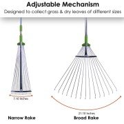 Metal Rake for Lawn and Yard