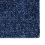 Anti Skid Gel Backing Microfiber Runner  Blue