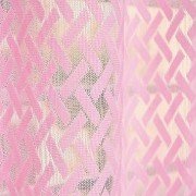 Criss Cross Net Curtain Pink (Pack of 6, 7x4 feet)