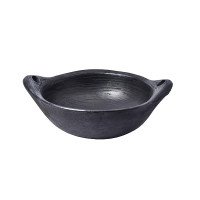 Kadaai Deep Frying Deep Burned black pan medium with free Ash Powder